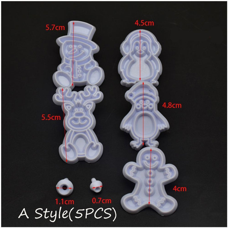 Xmas Elk Cookies Cutter Baking Mould Cake Decorating Christmas Biscuit Mold