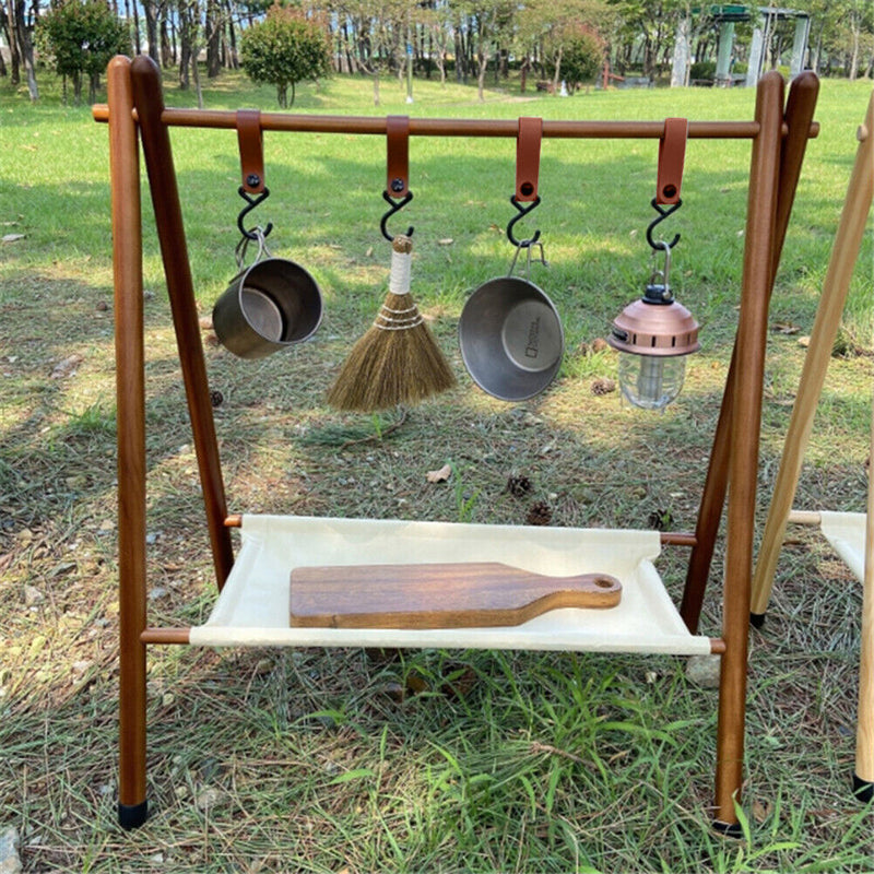 Outdoor PU Hooks Camping Clothes Storage Portable Hanger Holder Hiking Suppli