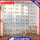 1PCS Curtain Toddler Kids Car Pattern Voile Panel Sheer Door Room Draper