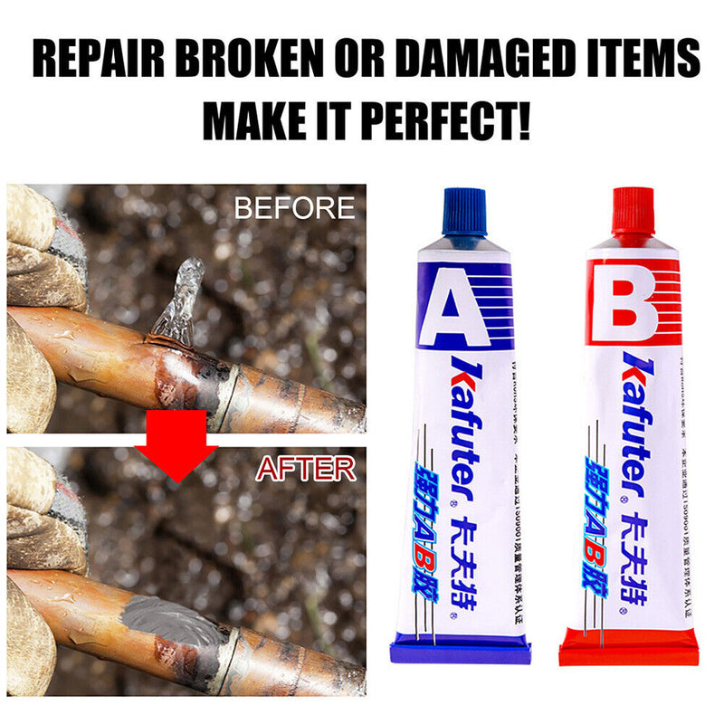 Strong Adhesive A+B Metal Glue Glass Pipe Leakage Repairing Plugging Superglu