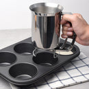 Stainless Steel Cupcake Batter Dispenser Pancake Maker Measuring Cup Tools