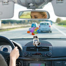 Cute Cat Car Hanging Ornament with Colorful Balloon Hanging Ornament Best P4C1