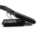 2pcs 30CM Dual PSU Power Supply 24 pin ATX Motherboard Adapter Cable