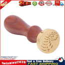 Retro Wood Stamp Plant Sealing Wax Wedding Decorative Stamp Gifts (C150) Newly