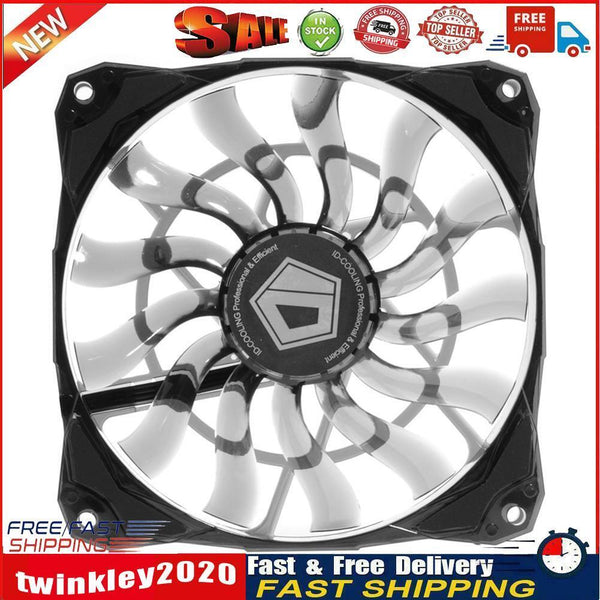 ID-COOLING 12cm Cooling Fan for PC Case Chassis CPU 4 Pin Silent Radiator Newly