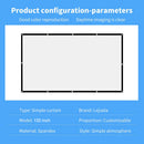 16:9 Simple Projector Curtain 150 inch HD Display Screen for Home Office Newly