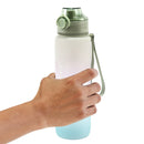 1000ML Plastic Water Bottle with Handle One-button Lock Space Cup (Green) Newly