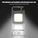 COB LED Mini Keychain Lamp Pocket Work Light Camping Fishing Climbing Lantern