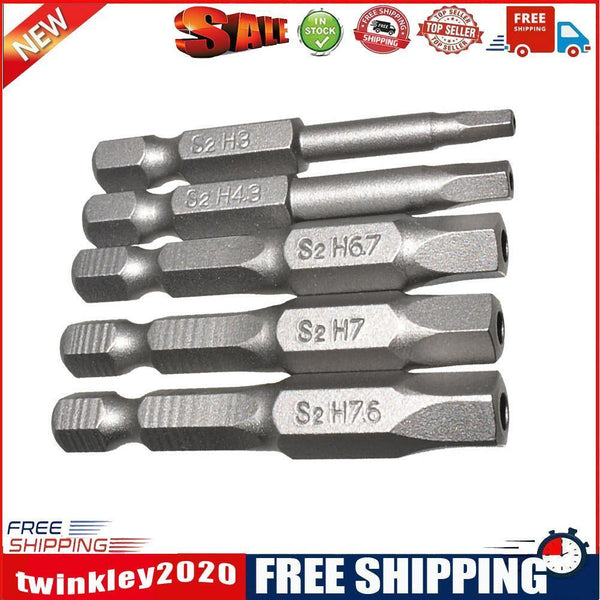 5pcs Magnetic Screwdriver Drill Bit 50mm 1/4 inch Hex Shank DIY Power Tools
