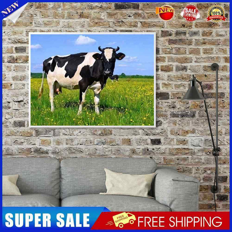 #A 5D DIY Diamond Painting Full Round Drill Cattle Rhinestone Art Crafts Home De