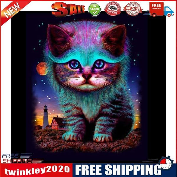 5D DIY Part Special Shaped Drill Diamond Painting Cat