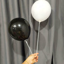Long Balloon Sticks &Cups in Transparent Color Birthday Wedding Access DIY L7A9
