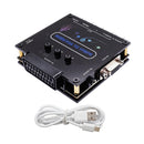 RGBS VGA SCART TO YPBPR Converter Video Adapter Color Brightness Adjustable
