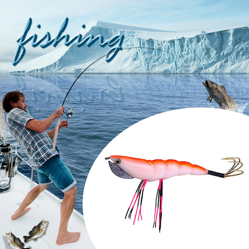Wood Shrimp Simulation Fishing Lures 12cm 17.2g Artificial Bait Fishing Tackl