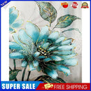 Blue Flowers Paint By Numbers Kit DIY Art Frameless Picture On Canvas (C)
