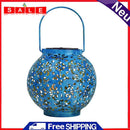 Creative Solar LED Iron Art Hollow Lantern Light Outdoor Decor Lighting Lamp