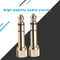 1/2pcs 6.35mm Male to 3.5mm Female Plug Jack Mic Audio Screw Adapter Converter