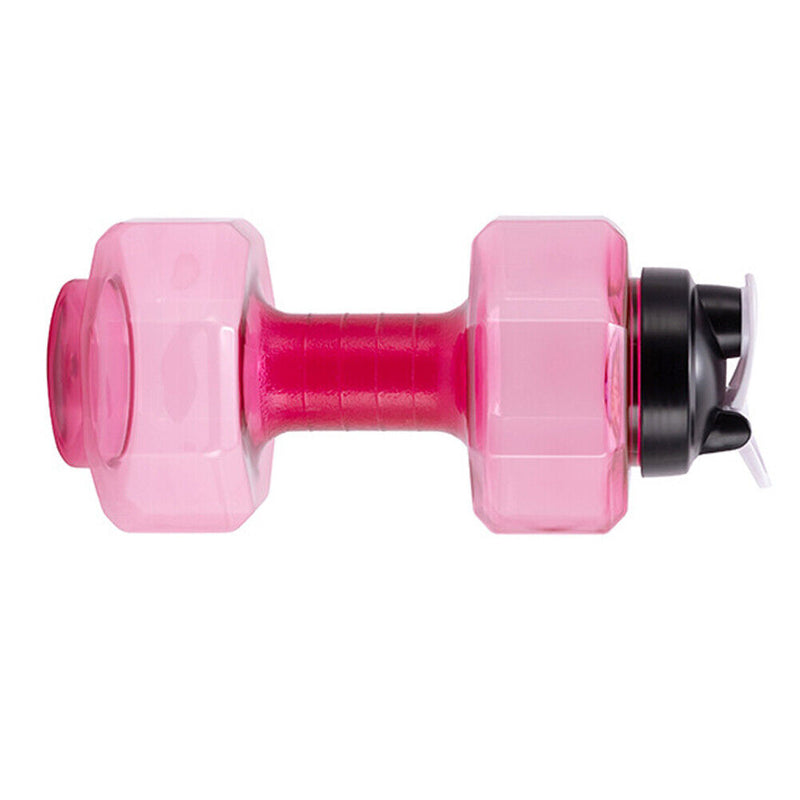 Outdoor Fitness Cycling Camping Water Bottle Gym Sport PET Dumbbell Shape K