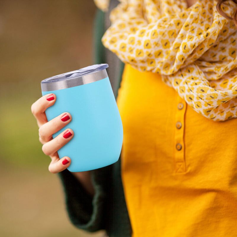 Beer Coffee Mug Stainless Thermal Leak Proof Insulation Cup with Lids (C) Newly