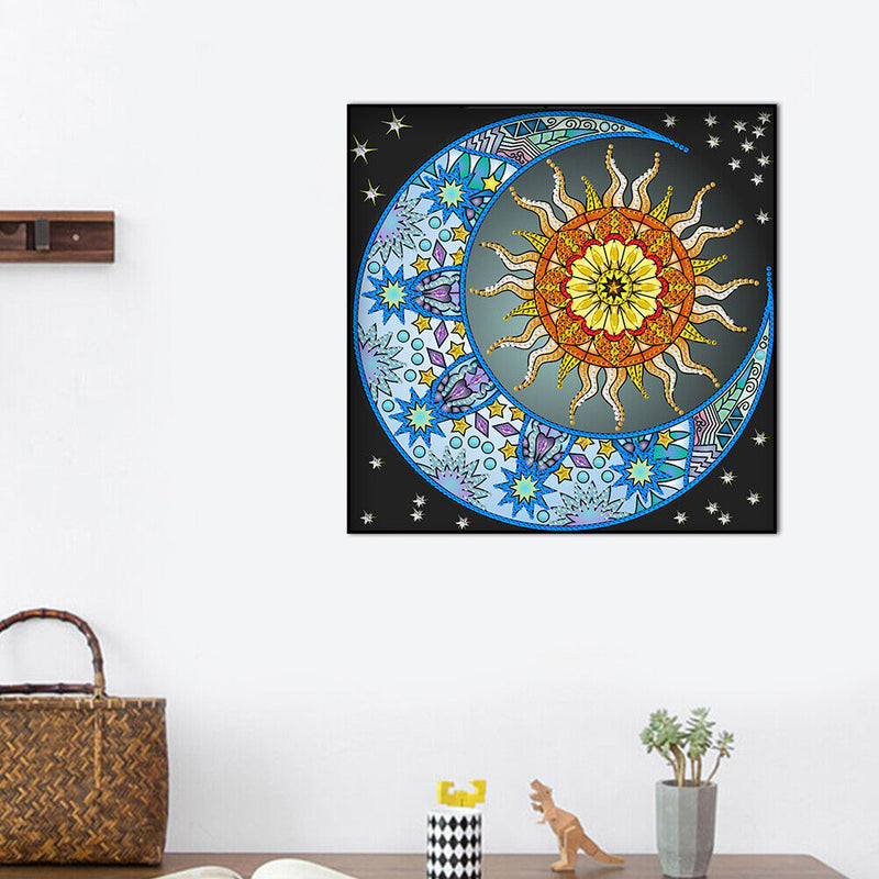 Diamond Painting Partial Special Drill Sun and Moon Picture of Rhinestone