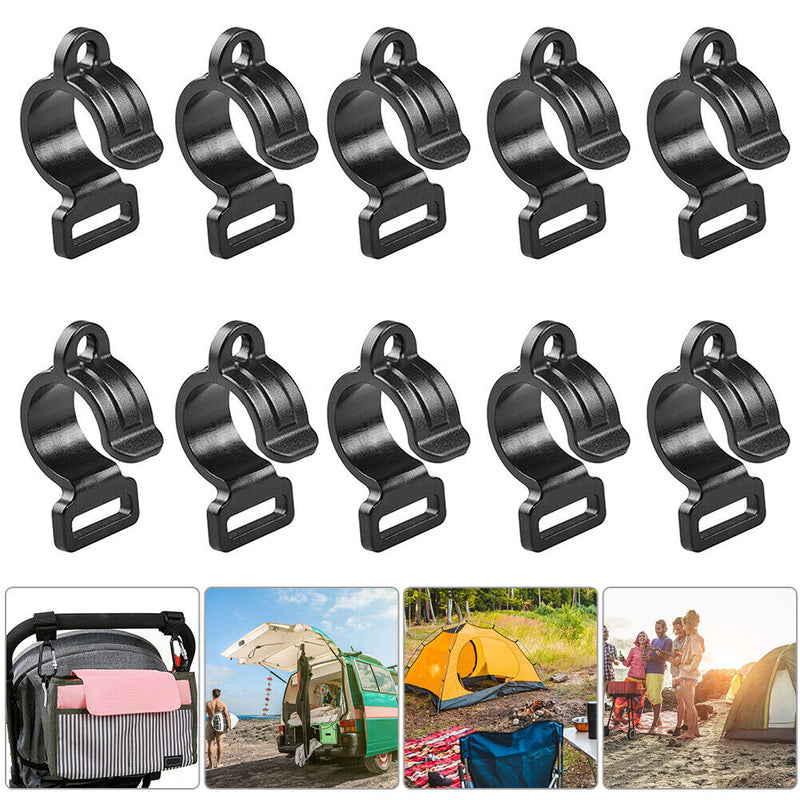 10pcs/Lot Tent Suspension Hooks Awning Pole Inner Hanger Clips C Shaped Cli
