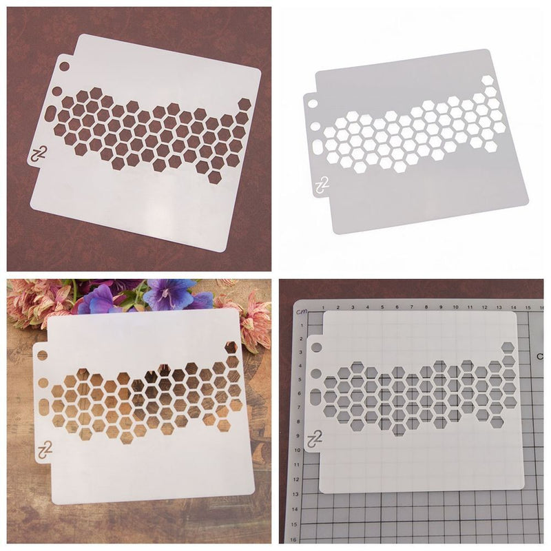 Decorative DIY Craft Flower Scrapbooking Painting template Layering Stencils