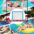Blue Swimming Equipment Sling Bed Great Water Lounger for Water Pool Relaxation