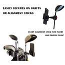 360 Rotating Golf Swing Training Recording Aids Phone Clip Holder (Black) Newly