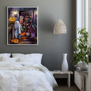 DIY Candy Children Oil Paint by Numbers Halloween Hand Painted Acrylic Drawing