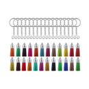 96/Set DIY Keychain Kit Schlüssel Ring mit Quasten Anhänger Handwerk