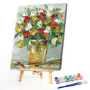 Oil Paint By Numbers Picture DIY Drawing Elegant Flower Nature Acrylic Painti
