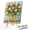 Oil Paint By Numbers Picture DIY Drawing Elegant Flower Nature Acrylic Painti