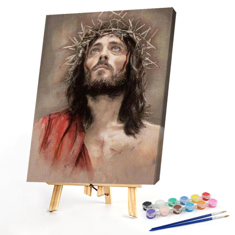 Paint By Numbers Kit DIY Easter Jesus Colouring Oil Artwork Picture Craft Newly