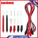 16pcs/Set Multifunction Multimeter Alligator Probe Silicone Test Guide Kit Alli