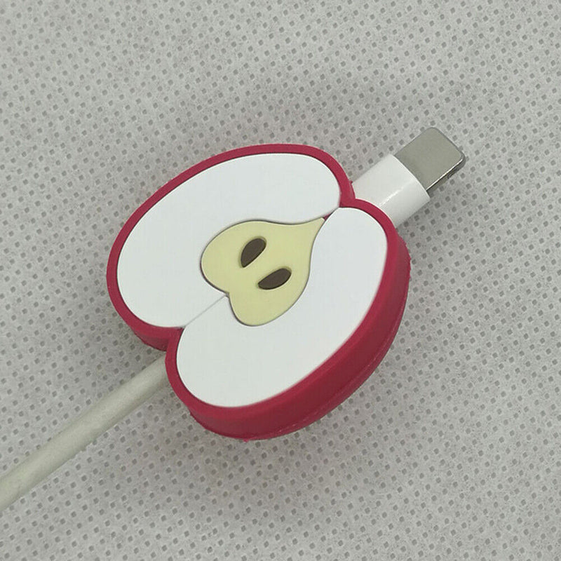 PVC Fruit Cord Wire Cable Winder USB Data Cable Bites Organizer Phone Acces