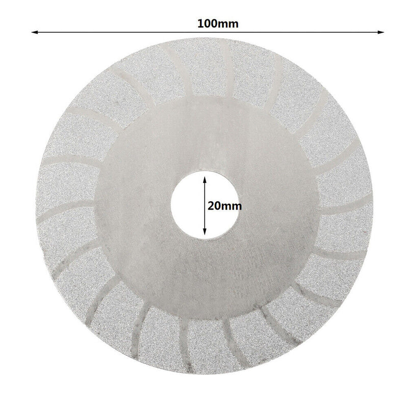 100mm Diamond Saw Blade Granite Marble Cutting Disc Cutter (Floral Pattern)