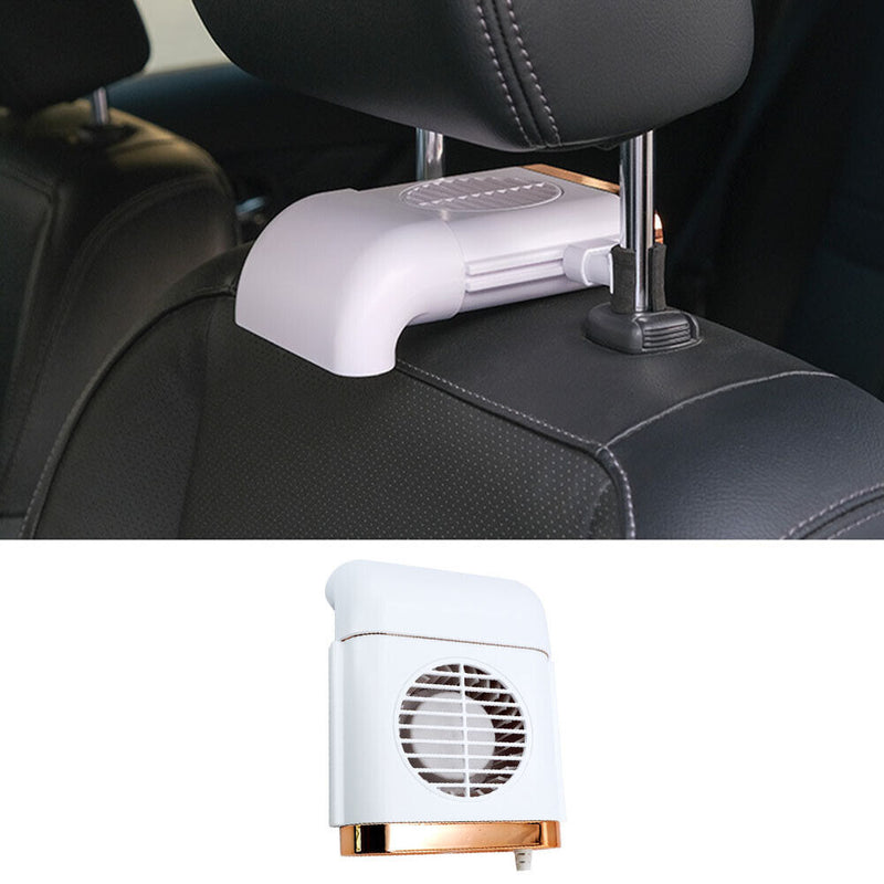 5V USB Car Seat Back Cooling Fan 3-Speed Silent Front Seat Headrest Pole Fan