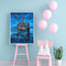 Sky Castle Oil Paint By Numbers Kits DIY Handpainted on Canvas Wall Art
