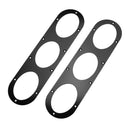 2pcs Universal Car Rear Bumper Race Air Diversion Diffuser Panels (Black)
