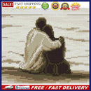 14CT Full Embroidery Kit Sea Couples Cotton Counted Cross Stitch Home Decor