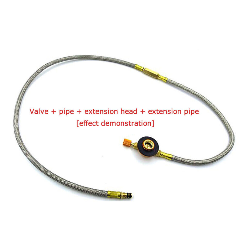 #A Outdoor Camping BBQ Extension Tube Hose Connector Gas Stove Adapter Accessori