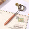 Wooden Handle Sealing Wax Bead Tablet Melting Spoon for Scrapbooking (B) Newly