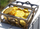 Transparent Crystal Gem Jewelry Treasure Box Storage Organizer Pirate Container