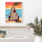 Seaside Step Drawing Frameless DIY Oil Paint by Numbers Canvas Home Decor