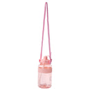 Portable Women Summer Gym Water Bottle Straw Large Capacity (Pink 1500ml) Newly