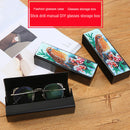 DIY Leather Diamond Painting Glasses Storage Case Mosaic Kit (Q34 Bird) Newly
