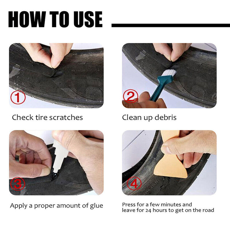 480S Auto Adhesives Tire Repair Black Glue Window Super Caulk Sealer Glue