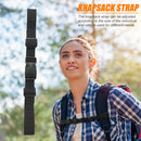 Backpack Shoulder Non-slip Fixed Strap Adjustable Bag Chest Belt (Black) Newly