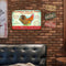 Home Weatherproof Retro Chic Chicken Sign Iron Painting Wall Drawing Templates