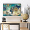 Map Abstract Oil Paint By Numbers DIY Picture Hand Painted Wall Art Craft G
